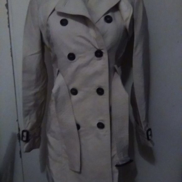 XS ZARA WOMEN'S DOUBLE BREAST TRENCH COAT (EXCELLENT CONDITION) - Picture 1 of 1